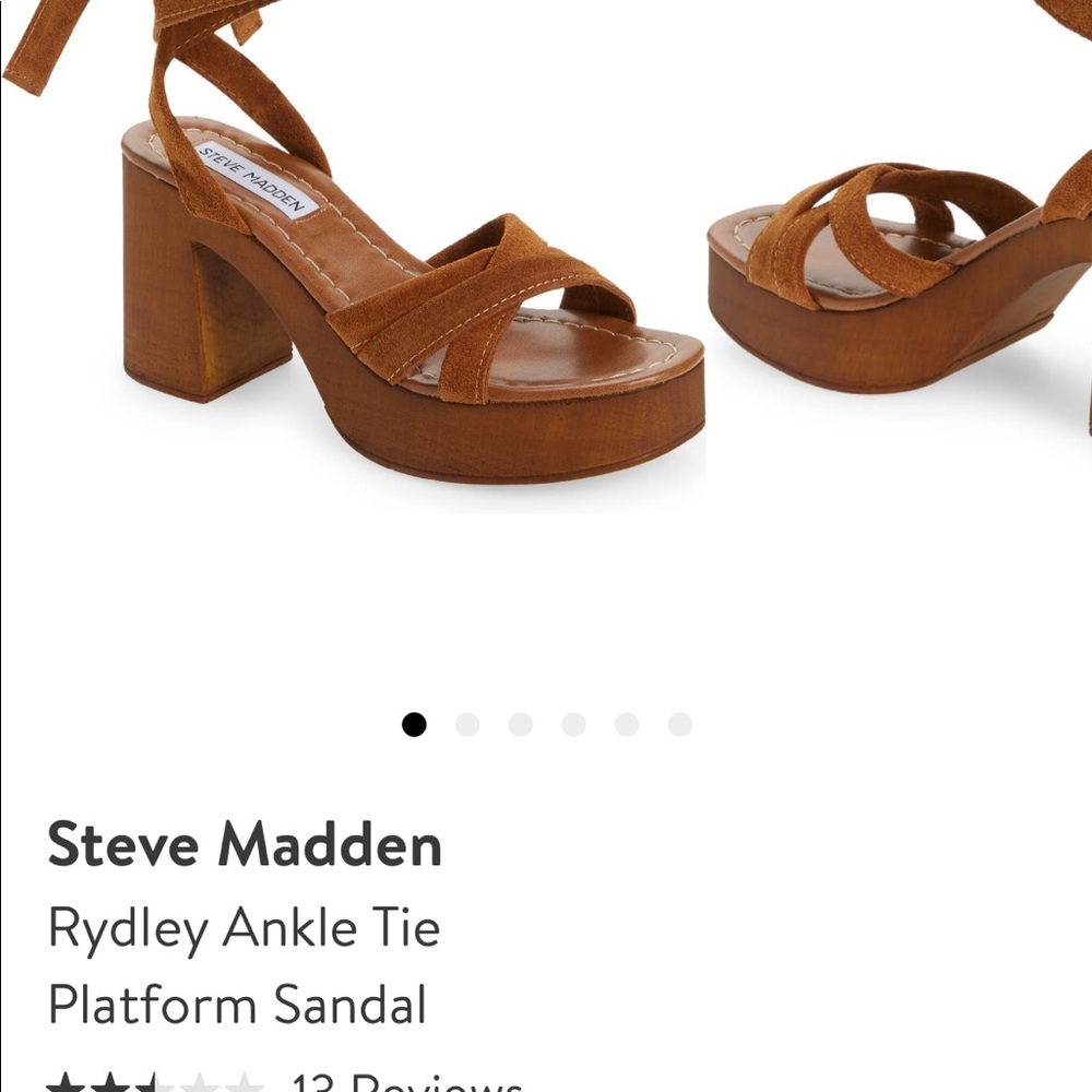 Steve Madden, Rydley Ankle Tie Platform Sandal